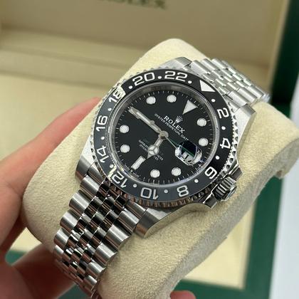 Rolex GMT-Master II 126710GRNR Black Grey Bezel Jubilee Bracelet