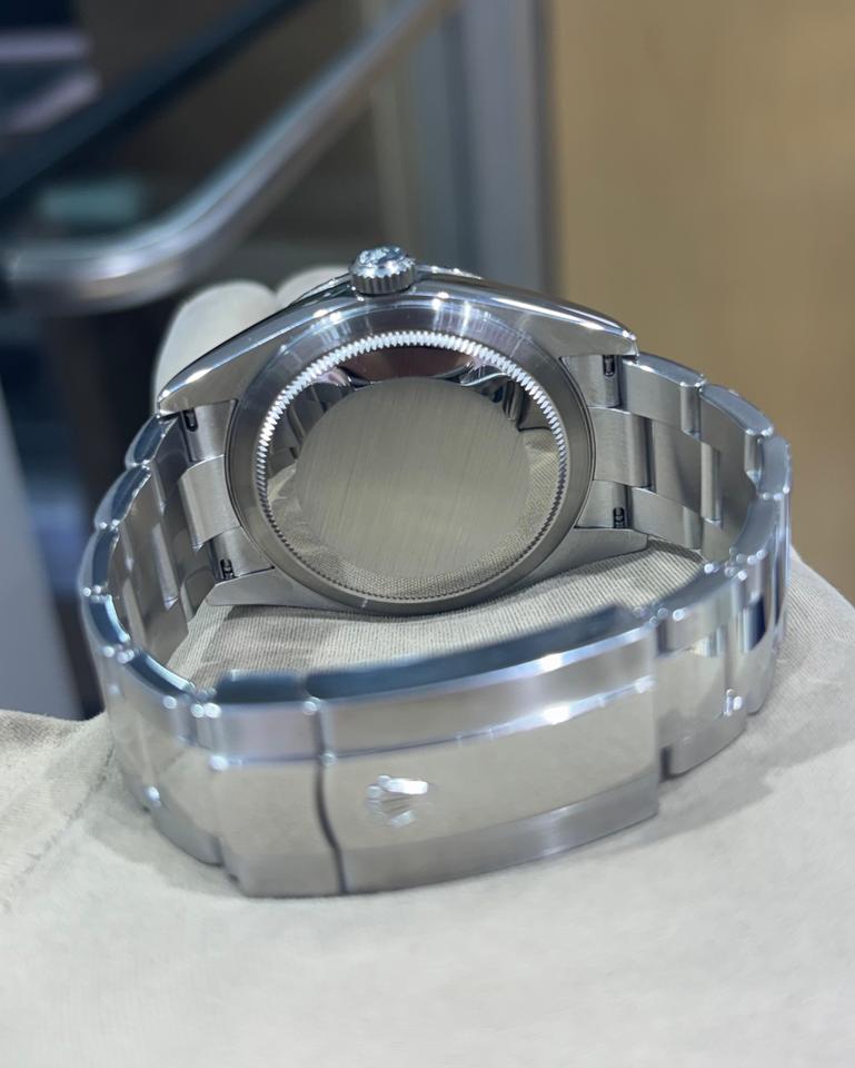 Rolex Sky-Dweller automatic luxury watch with black dial