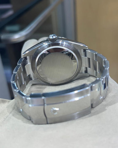 Rolex Sky-Dweller automatic luxury watch with black dial