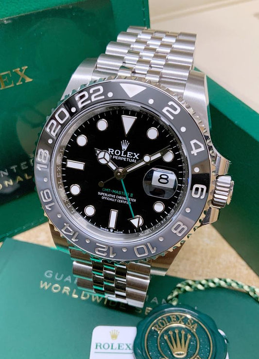 Rolex GMT-Master II 126710GRNR Bruce Wayne Jubilee Bracelet