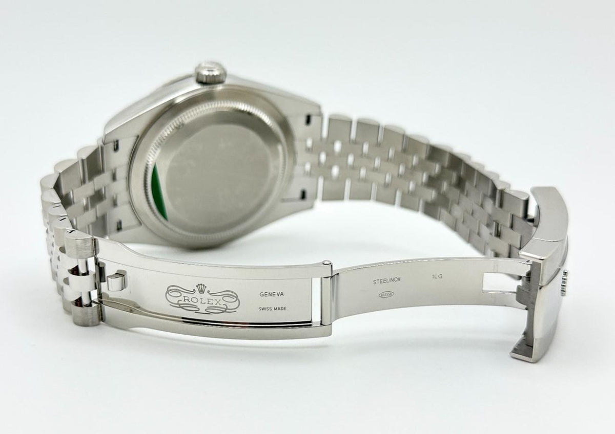 Sky-Dweller automatic luxury watch with blue dial and Jubilee bracelet
