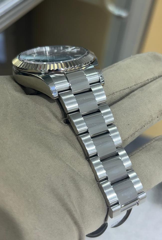 Rolex Sky-Dweller automatic luxury watch with black dial