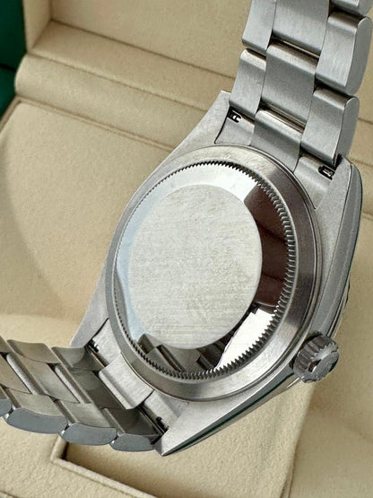 Sky-Dweller automatic luxury watch with blue dial and Oyster bracelet